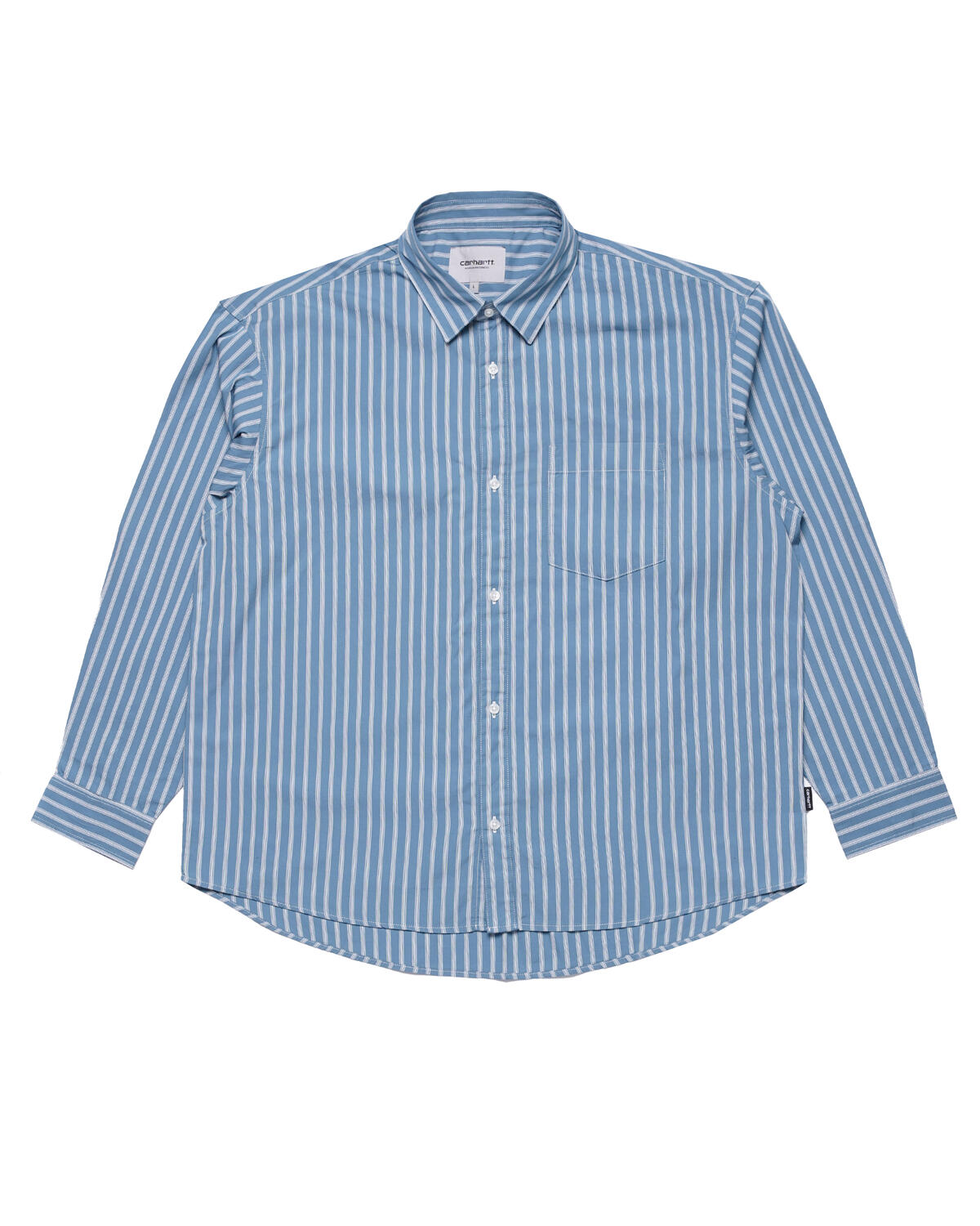 Carhartt blue best sale striped shirt